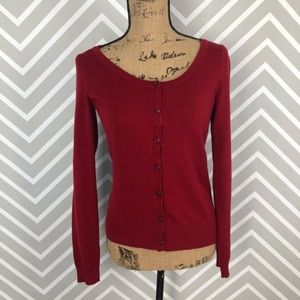 Maurices Classic Red Button Down Cardigan Sweater